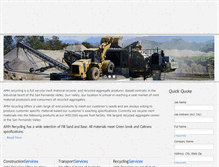 Tablet Screenshot of amhrecycling.com